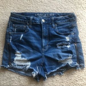 American Eagle size 10 super high rise shorts